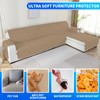 CYCMACO Waterproof Sofa Cover L Shape 2 Seater Couch Cover