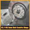 Partuto 4pcs OD 65.1mm to ID 60.1mm Aluminum Alloy Car