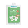 Bibabox 4 Solid White Cardboard Ponies Paper Animals Paint Kids