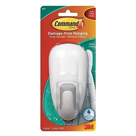 Command Bathroom Adhesive Hook with Adhesive