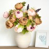 FiveSeasonStuff - Flores Artificiales Peonías de Seda y hortensias para