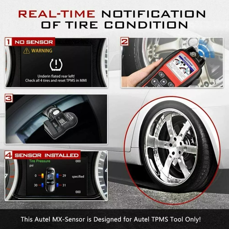 Autel MX-Sensor TPMS Sensor Tire Tyre Pressure Monitor System 315MHz