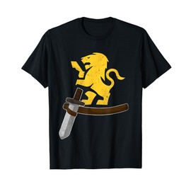 Knight Costume Shirt Medieval Shirt Men Tunic For Boys Kids T-Shirt