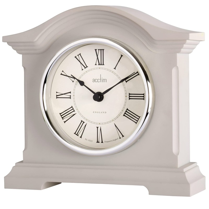Acctim 33796 Cliffburn Mantel Clock in Taupe