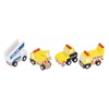 12pcs Wooden Mini Trucks Forward Backward Promote Cognitive Kids Educational