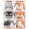 Seamless Wireless Bra for Women - No Underwire Push Up