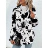 HBER Women's Casual Faux Fur Jacket Trendy Long Sleeve Button
