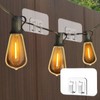 Vxgefhputw Hooks for Outdoor String Lights Clips, 100 Pack Heavy