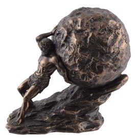 VOGLER Joh. Vogler GmbH Sisyphus Greek Legend with Rocks - Bronzed by Veronese