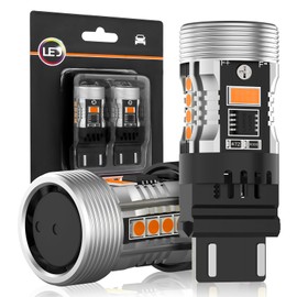 AINOSEIN 3157 Red LED Bulb for Brake Light with 3570 Chips(Brighter Than 3030) CANBUS Error Free Anti Hyper Flash 3156 Led Bulb with Built in Resistor Turbofan for Stop Tail Light, Not For CK Socket