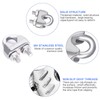 15 Piece Rope Clamp 4 mm Set Stainless Steel M4