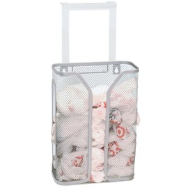 DecoBros Over The Cabinet Door Bag Holder, Silver