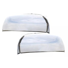 Trims Express Fit: 2015-2021 Ford Edge Chrome Mirror Covers 2Pc no Signal Cutout