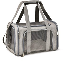 Genérico Bolsa transportadora para Perros y Gatos, para Perros medianos y pequeños, con Cama acogedora y Lavable, con Cierre de Seguridad, Correa...  