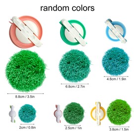 Pompom Maker Kit for Adults DIY Wool Pom Pom Craft Tassel Set Radom Color 6PCS (2cm/2.5cm/3.8cm/4.8cm/6.8cm)
