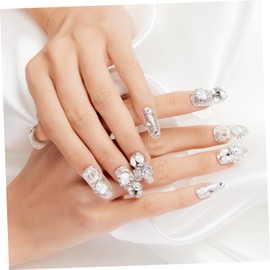 TOVINANNA 100Pcs Candy Color Nail Art Diamonds Decorative Manicure Gems Shiny Rhinestones for DIY Nail Design for Nail Enthusiasts and Creative Nail Art Projects