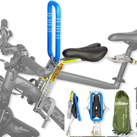 UrRider Child Bike Seat, Front Mount Kids Bike Seat,Fit Mountain Bikes, Cruiser Bikes, Folding Bikes, Ultra Light,Portable, Tool-Free, Quick-Release,Toddler Bike Seat for 2-6 Years(up to 60lbs)