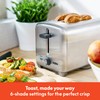 bella Stainless Steel 2 Slice Toaster with Extra Wide Slots