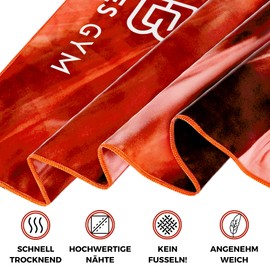 Buntes Gym ® Microfibre Towel 100 x 50 cm | Various Colours and Sizes | Compact, Lightweight and Quick Drying | Includes Pack Sack | Travel Towel for Sports, Sauna, Camping and Yoga