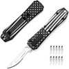 Automatic Utility Knife,All Metal Construction Carbon Stainless Steel Blade,EDC Push