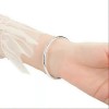 Brazalete De Pulsera De Mujer Tallado En Plata De Ley