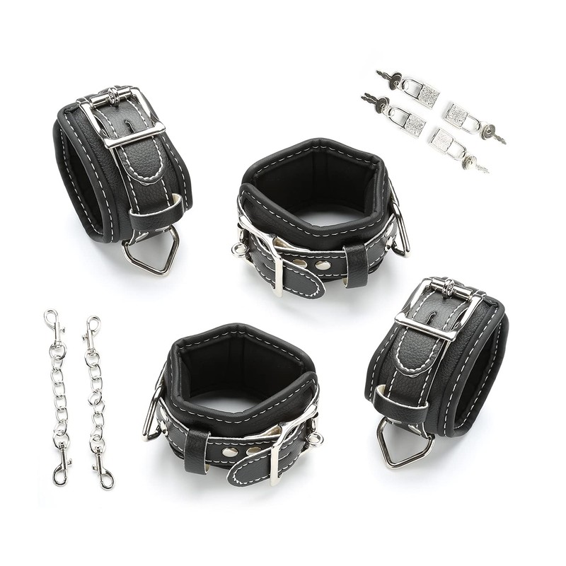 Rose Spreader Bar with 2pcs Black Adjustable Straps, Stainless Steel
