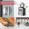 LOFICOPER Key Lock Box for Outside, Wall Mount Key Safe