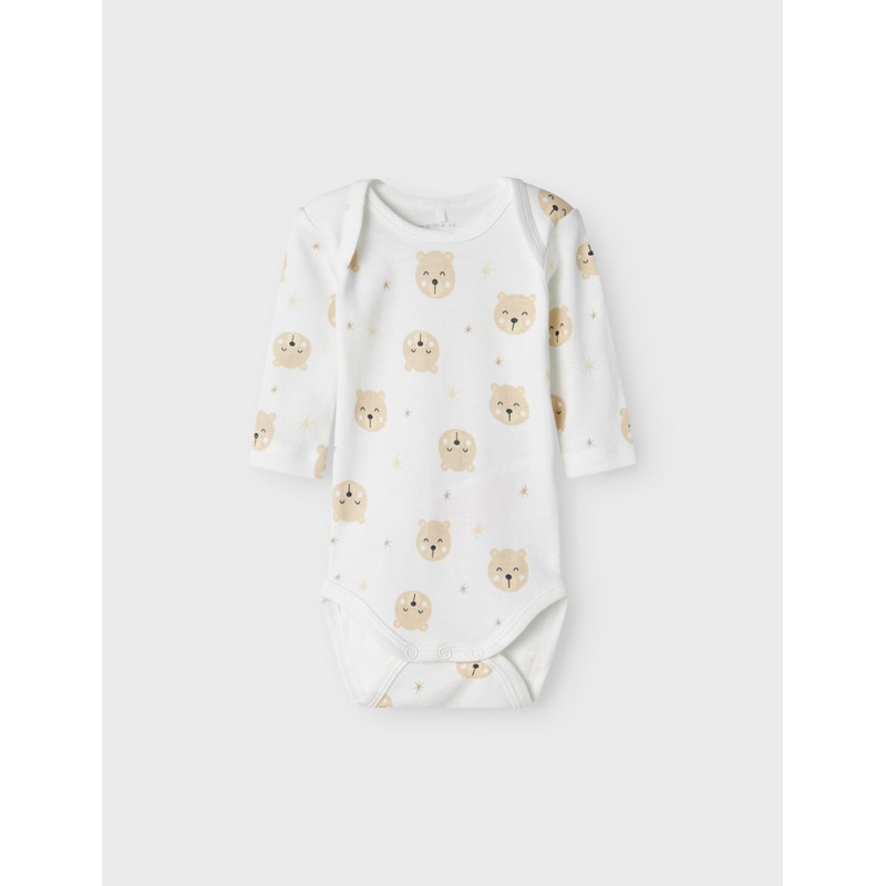 NAME IT Child Romper 3 Pack, Oxford Tan