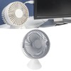 Mini Desk Fan with Hook USB Rechargeable 3 Speeds Wind