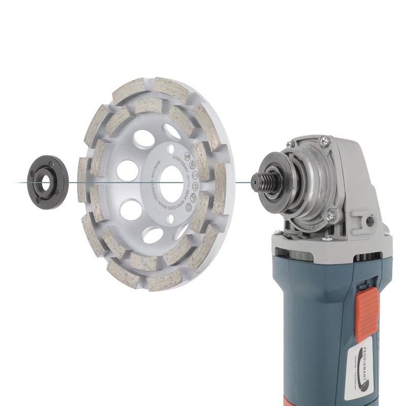 PRODIAMANT Premium PDX829.025 Diamond Grinding Cup Wheel 125 22.2 Silver