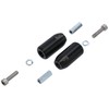 Set of Rear Crash Pads with TTG Black for Simson