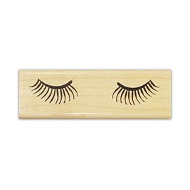 Eyelashes Mounted Rubber Stamp #5