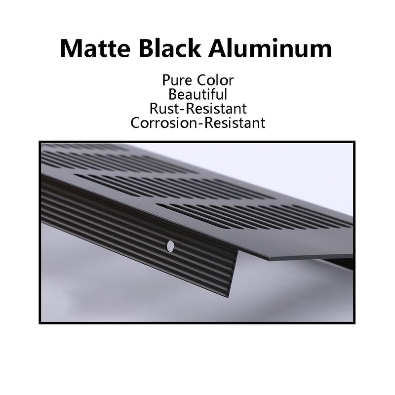 Rectangular Ventilation Grille, 2Pack 350mm*50mm Air Vent Grille, Aluminum Alloy