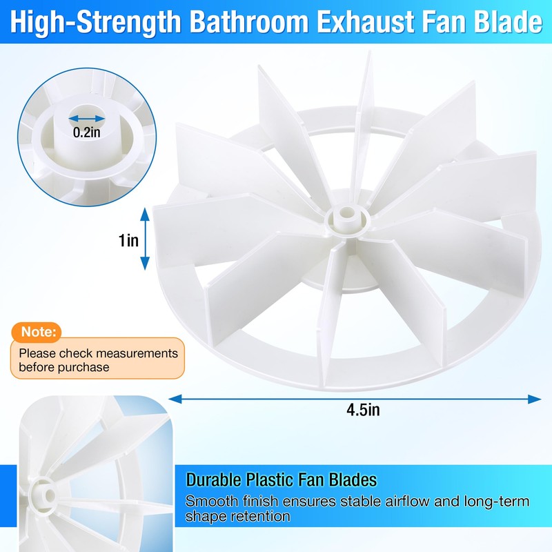 Gulfmew Universal Bathroom Vent Exhaust Fan Motor Replacement, Electric Motors