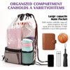 CINDALOG 2 Pack Clear Drawstring Bags, Waterproof Drawstring Backpack PVC