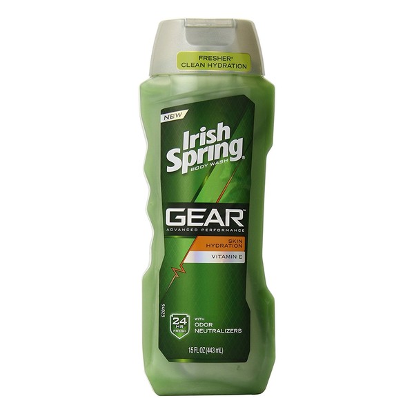 Irish Spring Gear Body Wash, Exfoliating, 15 Fl. Ounce