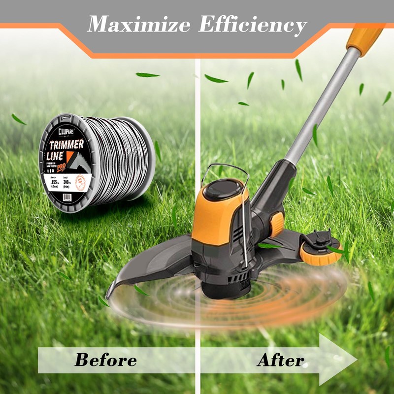 Cluparis 155 Sawtooth Trimmer line Heavy Duty for Push String