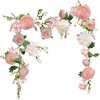 OrgMemory Garland Flower 180cm Wall Hanging Wisteria Artificial Rose Flower