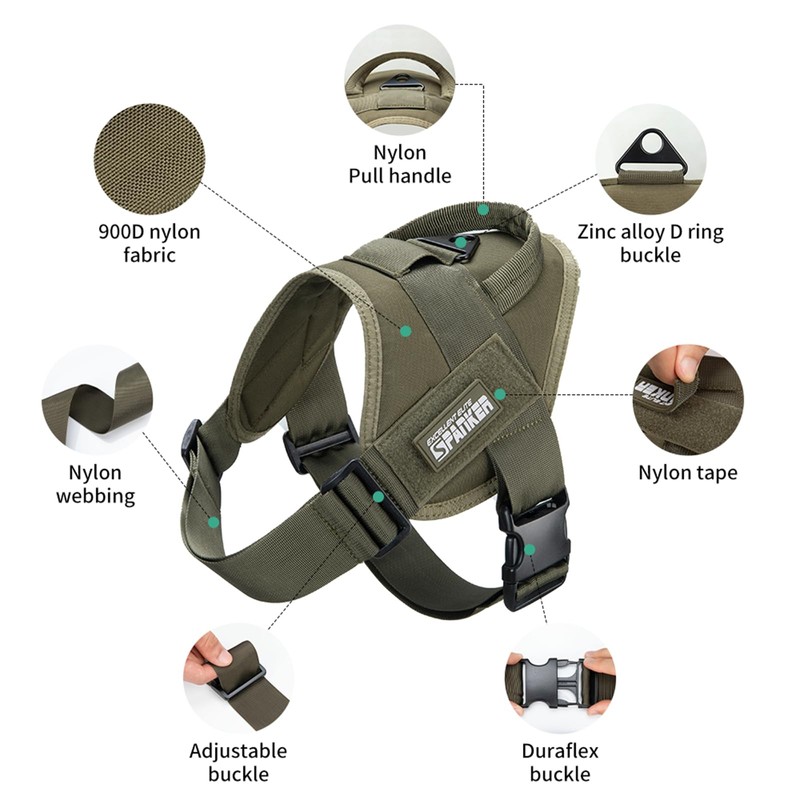 Excellent Elite SPANKERTactical Dog Vest Training Military Patrol K9 Service