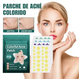112 Star Parches Invisibles Eliminar Acné Granos Pegatinas Hidrocoloides para el Acné Parches Curativos de Espinillas Hidrocoloides en Forma de Estrel