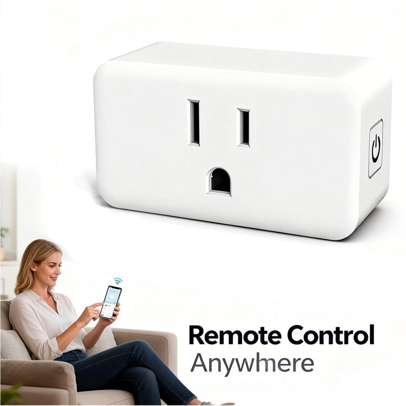 Smart Plug Home Wi-Fi Outlet: Smart Home Compatible with Alexa