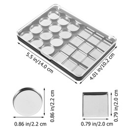 NOLITOY Empty Magnetic Eyeshadow Makeup Palette, 24 Color Magnetic Eyeshadow Palette Empty Eyeshadow Palette DIY Eyeshadow Palette for Makeup Black