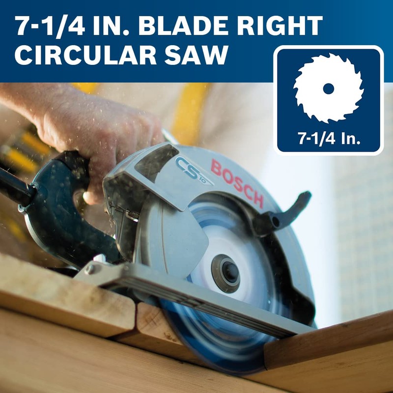 BOSCH CS10 15 Amp Circular Saw 7-1/4 Inch Blade 0-56