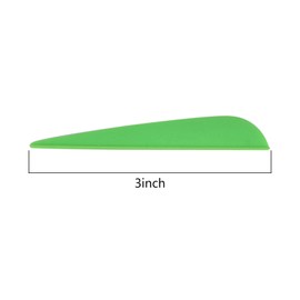 NIKA ARCHERY Arrow Feathers 3 Inch Plastic Rubber Arrow Feathers for Hunting Bow Arrows DIY Arrow Carbon Arrows - Pack of 50