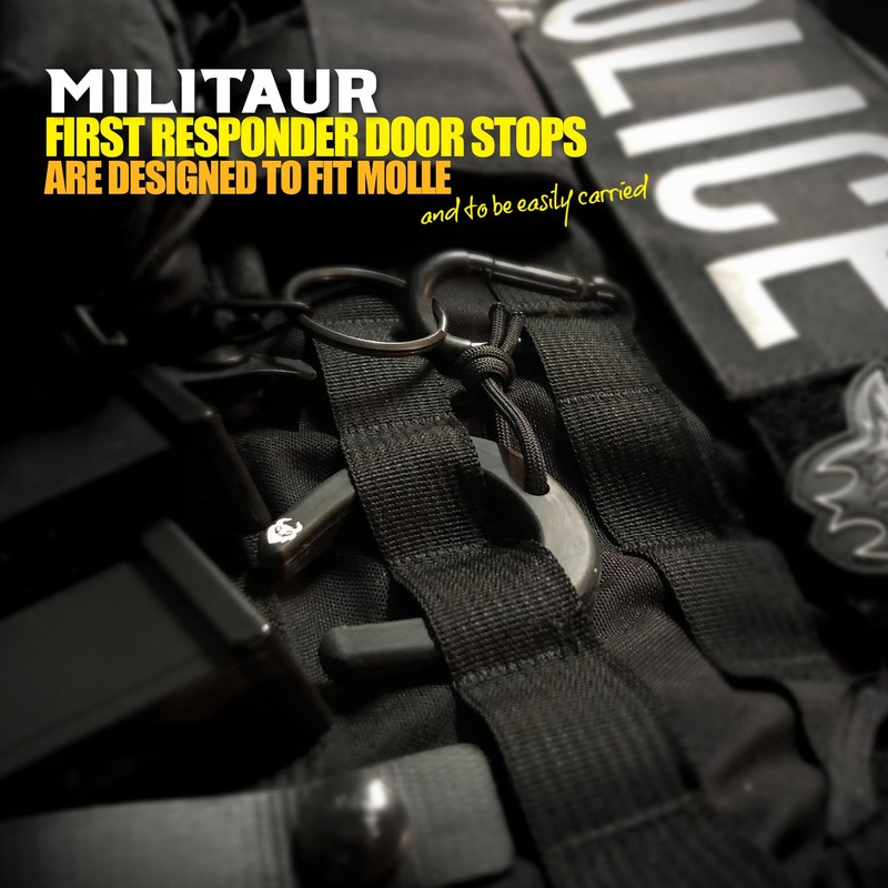Militaur First Responder Door Stop Black (3 Pack) – Molle