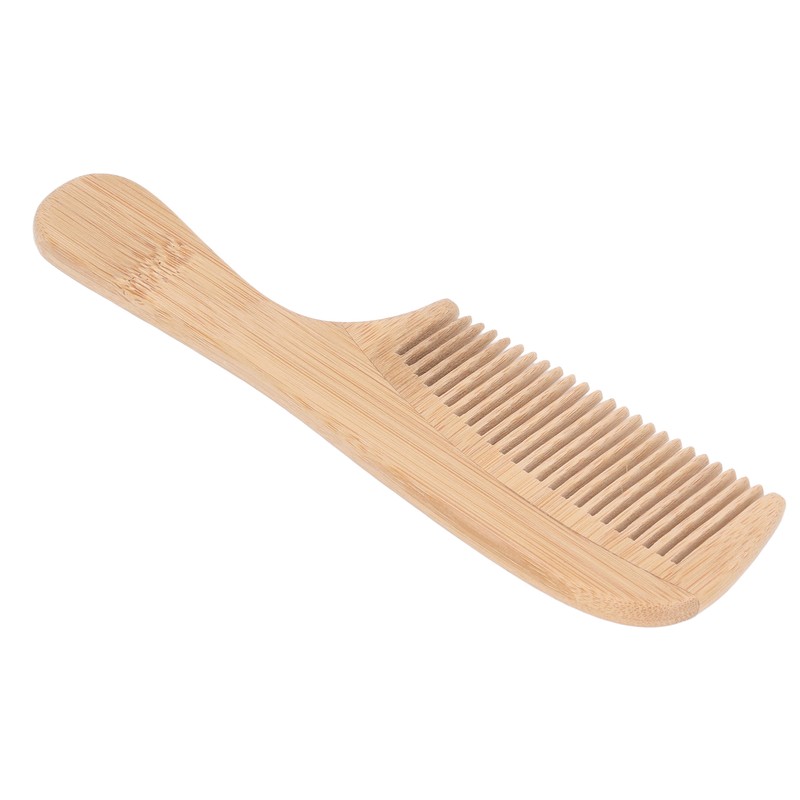 5pcs Bamboo Hair Comb Anti Statics Round Teeth Fragrance Wide
