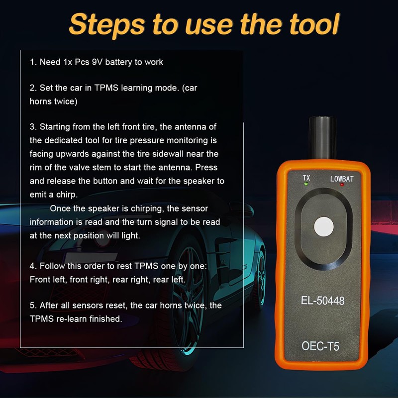 XINLIYA TPMS Relearn Tool for GM, Auto System Programming Training,