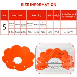 Dephnes 3Pcs Cat Recovery Collar Cat Protection Cones for Cats Sunflower Neck Cone Anti-Licking Recovery Collar to Prevent from Biting Scratching(Pink, Orange, Blue) (S)