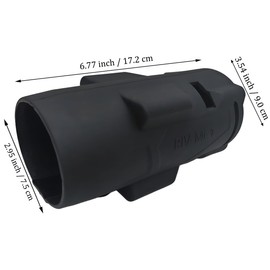 49-16-2967 49162967 Rubber Protective Boot with Friction Ring,Compatible with Milwaukee M18 Fuel 1/2 in High Torque Impact Wrench 2967-20 2967-21B 2967-21F 2967-22,Durable Black Cover (Boot Only)