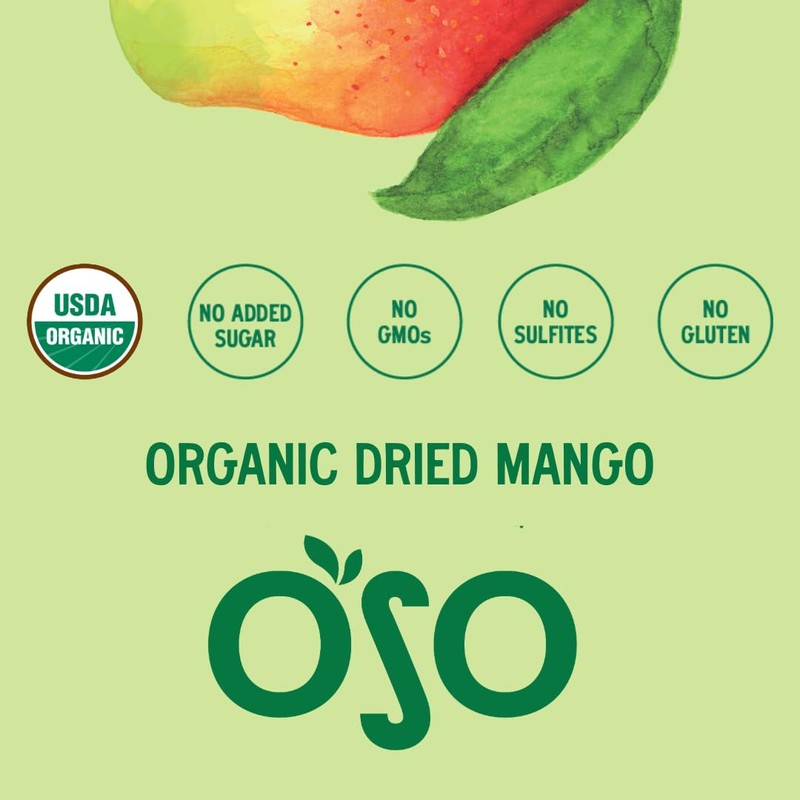 Oso Snacks Dried Mango Slices, Premium Quality, 5 LB Bulk